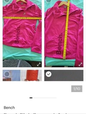 Bench Hot Pink Full Zipper Jacket.